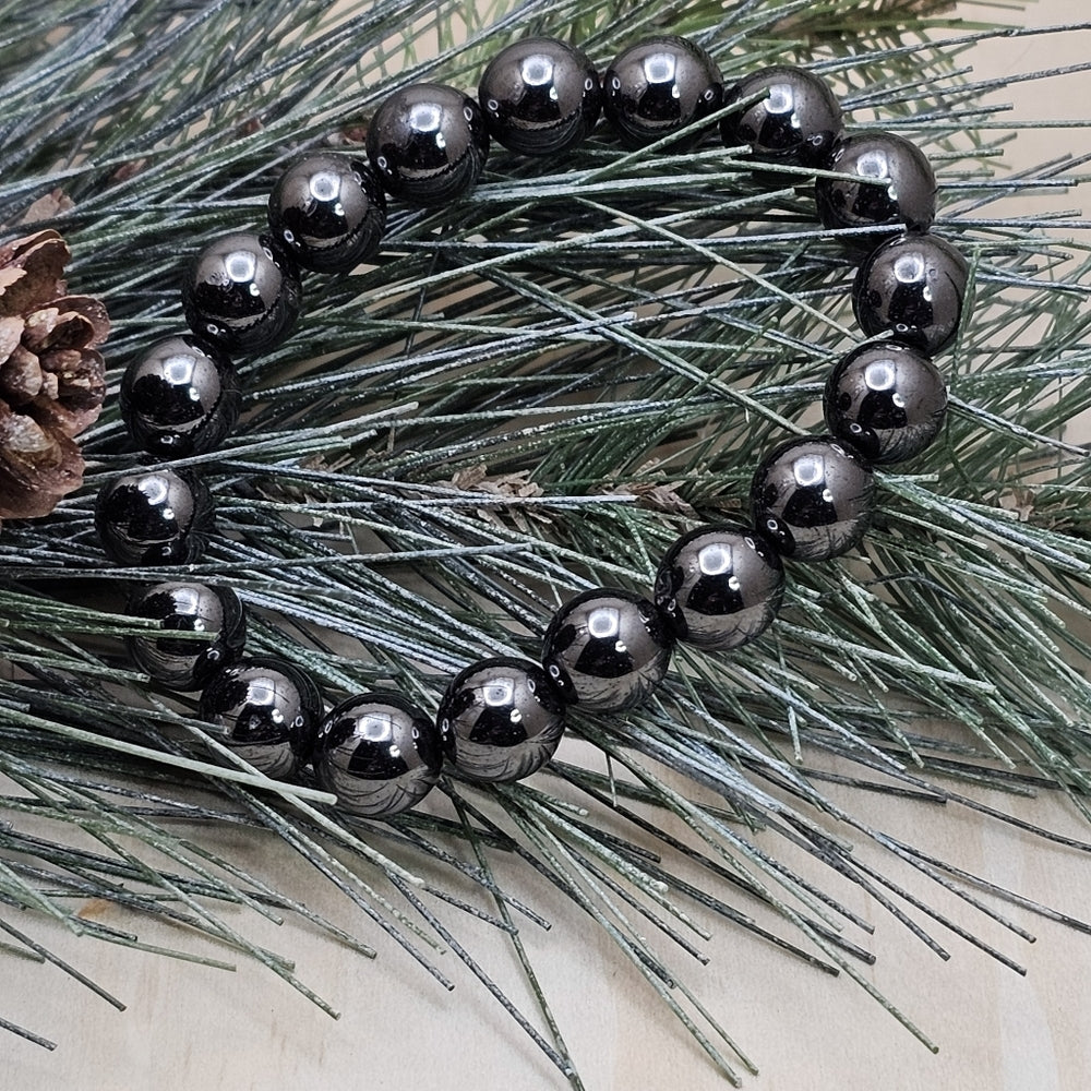 Hematite 10mm Bracelet
