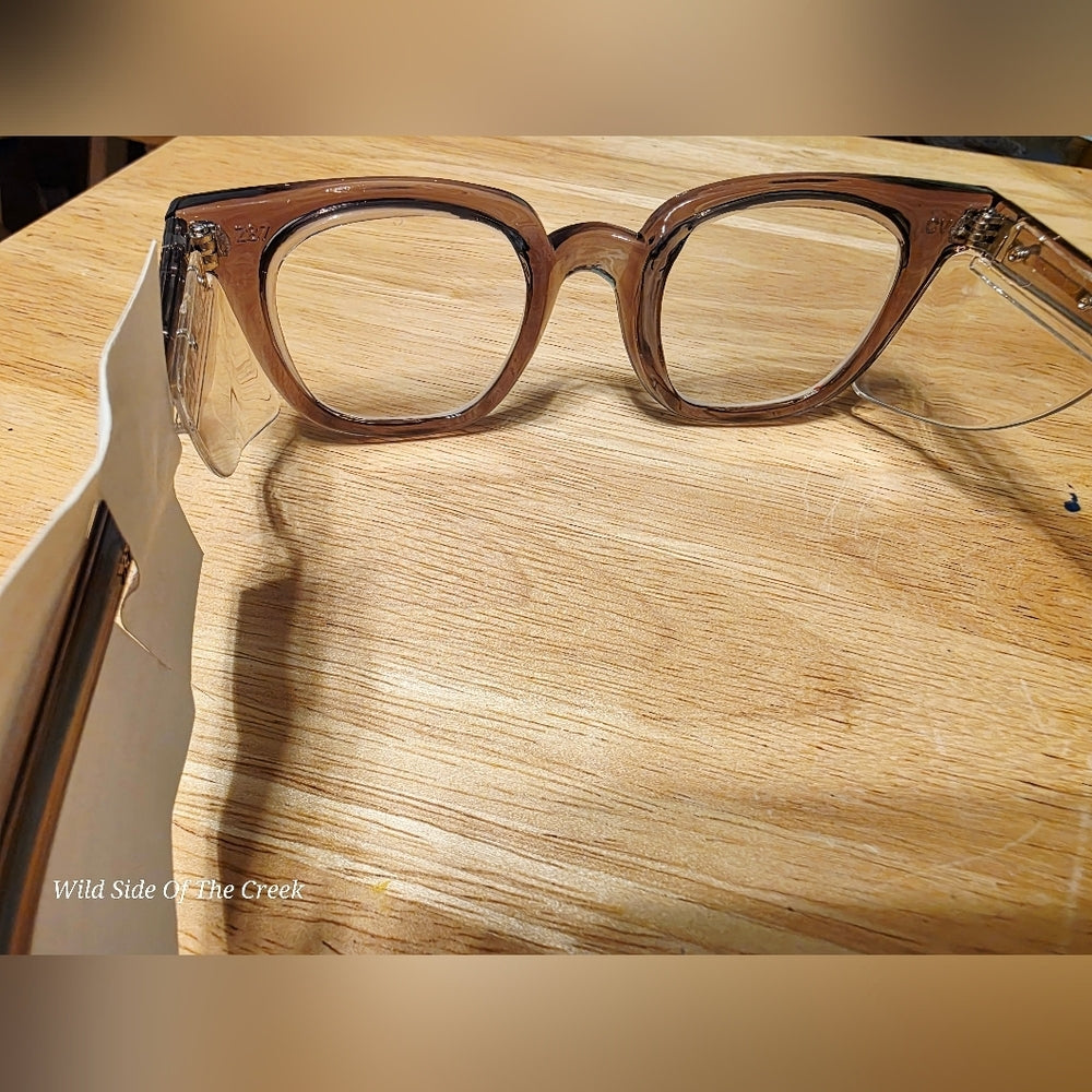Vintage Crews Clear Safety Glasses ~ New In Package