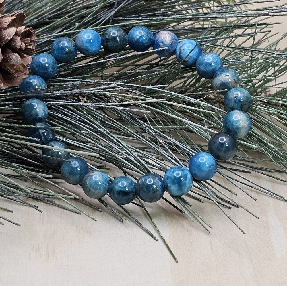 Blue Apatite 8mm Bracelet
