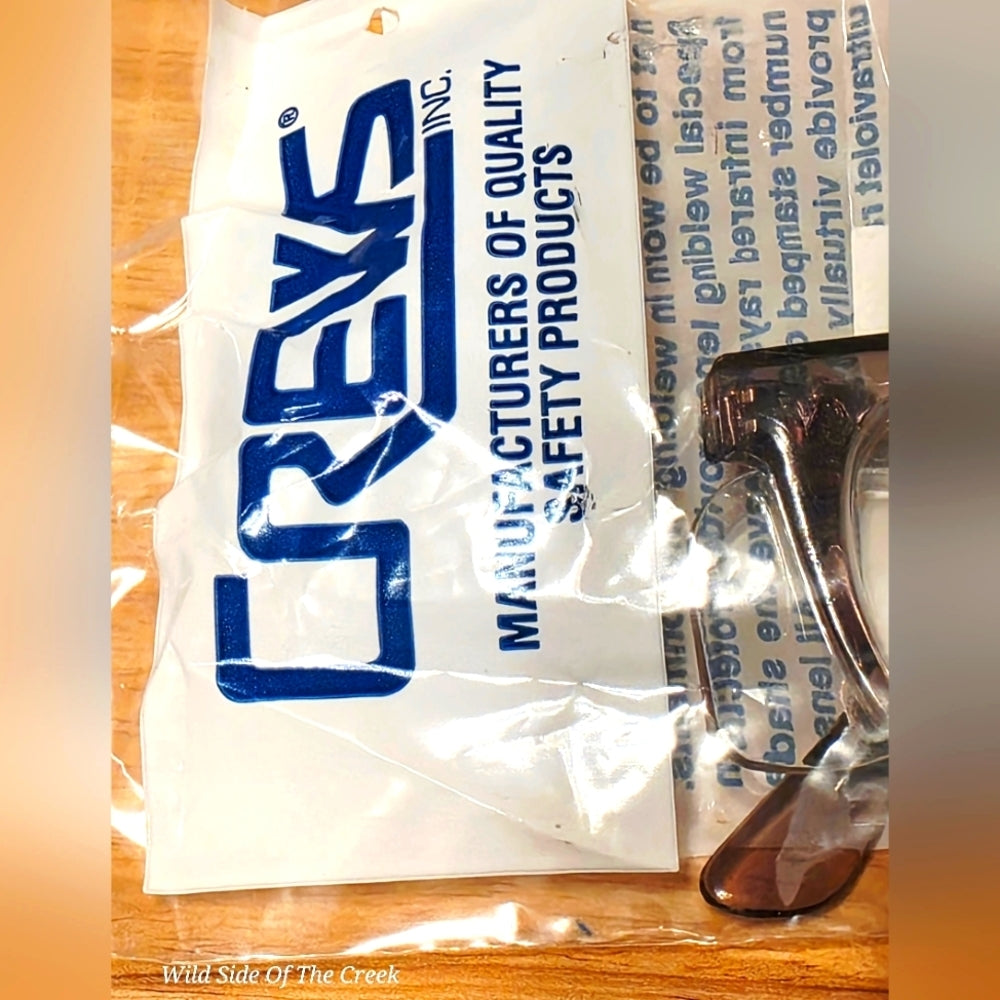 Vintage Crews Clear Safety Glasses ~ New In Package