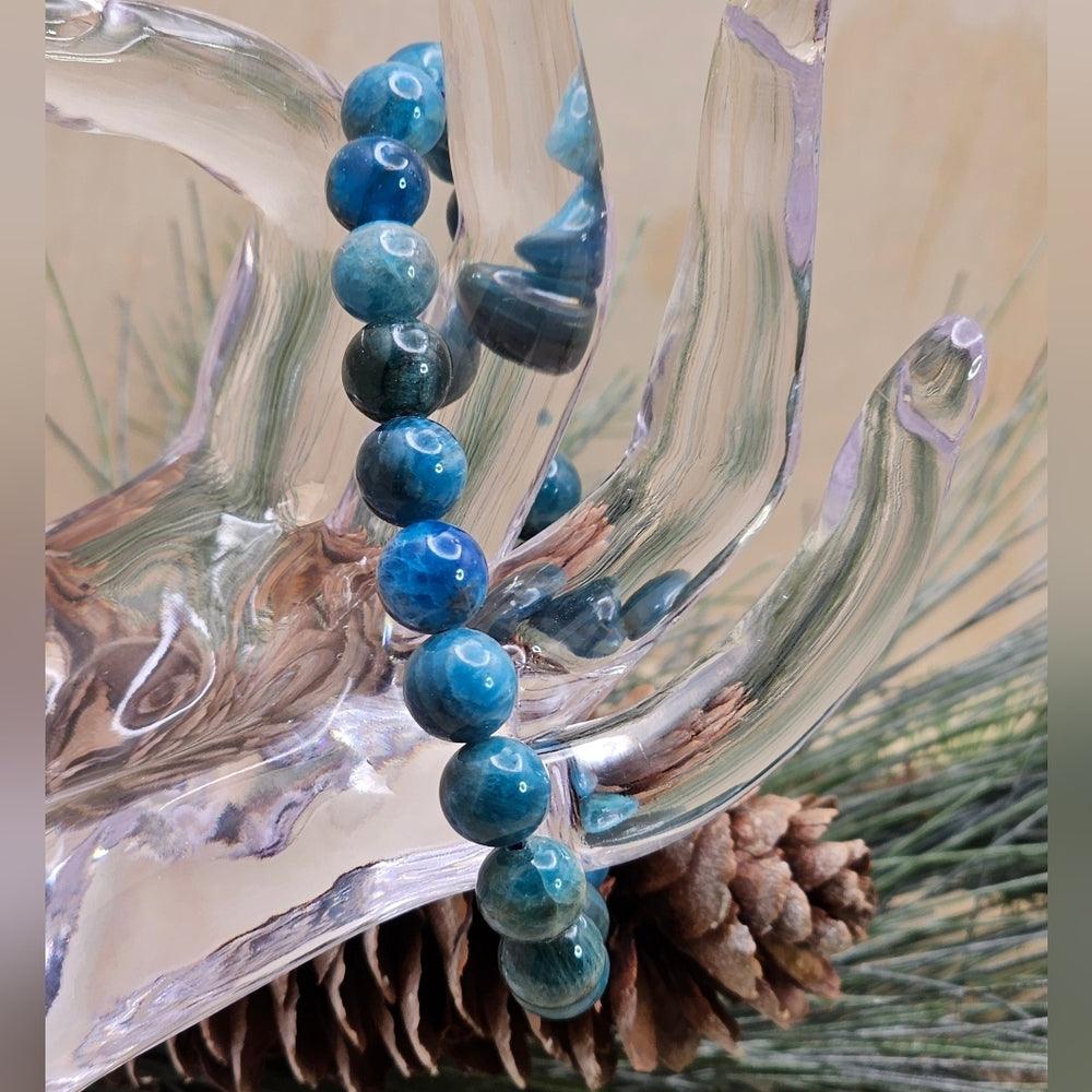 Blue Apatite 8mm Bracelet